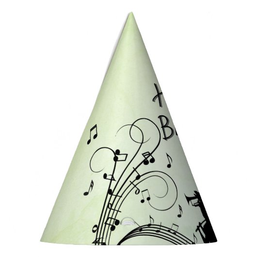 Hoorn Sectie Trompet Jazz Muziek Verjaardag Groen Feesthoedjes (Links)