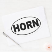 hoornist ovale sticker (Envelop)