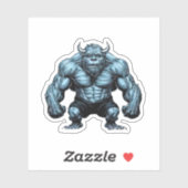 hoornmonster sticker (Vel)
