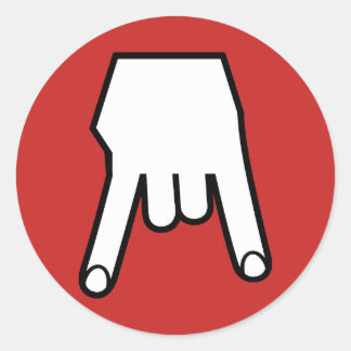 hoorns ronde sticker