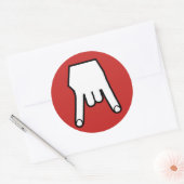 hoorns ronde sticker (Envelop)