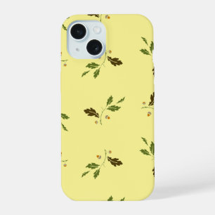 Hoorntjes & Eikenbladeren Patroon Hoesje iPhone 15 Hoesje