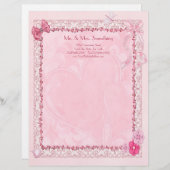 Hoorten en vlinders Huurpapier Custom Briefhoofd (Voorkant / Achterkant)