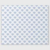 Hoorten van Baby Blue Rozen in Offset Rows Pattern Cadeaupapier (Vlak)