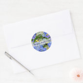 HOORZITTEN EN HYDRANGEAS ~ Envelope Sealers/Sticke Ronde Sticker (Envelop)