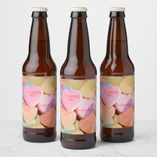HOORZITTEN SNOEP valentijnse Bier Etiket