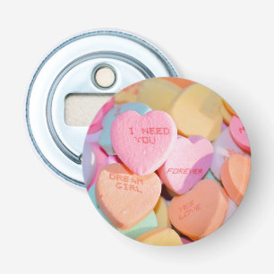 HOORZITTEN SNOEP valentijnse Button Flesopener