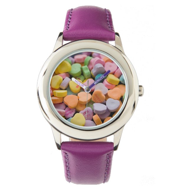 HOORZITTEN SNOEP valentijnse Horloge (Voorkant)