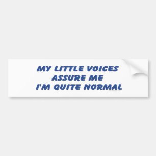 Hoorzitting Humor stemmen Bumpersticker