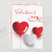 Hoorzitting Valentijnse  Kaart (Voorkant / Achterkant)