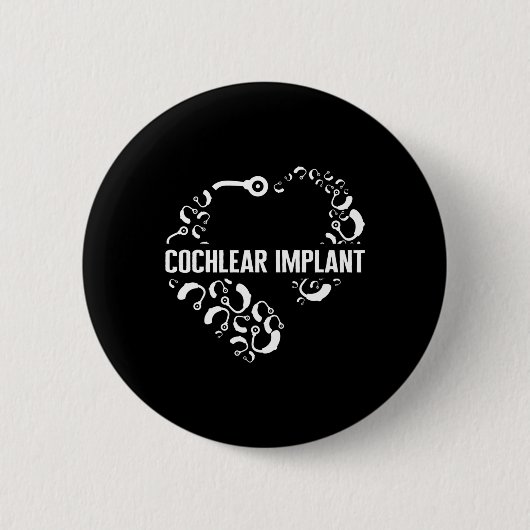 Hoorzitting Verlies bewustzijn Liefde Cochlear Imp Ronde Button 5,7 Cm (Voorkant)