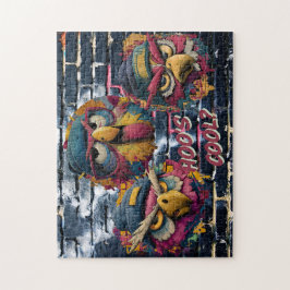 HOO'S COOL? - Urban Owls Graffiti Art Puzzle Legpuzzel