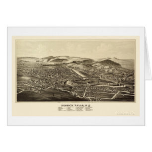 Hoosick Herfsten, NY Panoramic Map - 1889