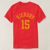 Hoosiers Jimmy Chitwood Hickory Jersey FrontBack P T-shirt (Design voorkant)