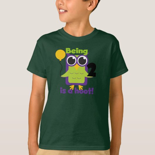 Hoot Owl 2e anniversaire T-shirts et cadeaux (Devant)