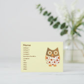 Hoot Owl Visitekaartje (Staand voorkant)