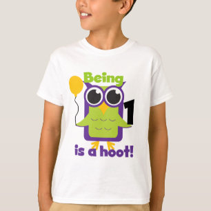Hoot Uil 1e Verjaardag T-shirts en geschenken