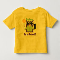 Hoot Uil 1e Verjaardag T-shirts en geschenken