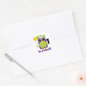 Hoot Uil 1e Verjaardag T-shirts en geschenken Ronde Sticker (Envelop)