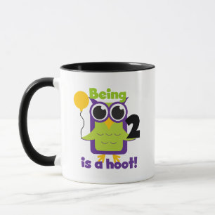 Hoot Uil 2e Verjaardag T shirten en geschenken Mok