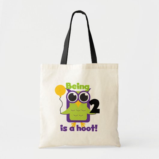 Hoot Uil 2e Verjaardag T shirten en geschenken Tote Bag (Voorkant)
