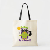 Hoot Uil 3e Verjaardag T-shirts en geschenken Tote Bag (Voorkant)