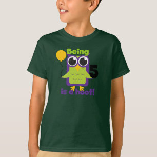 Hoot Uil 5e verjaardag T-shirts en geschenken