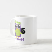 Hoot Uil 6e verjaardag T-shirts en geschenken Koffiemok (Voorkant links)
