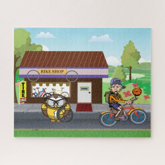 Hootin' Cycles Legpuzzel (Horizontaal)