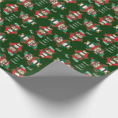 Hootin'Owl Kerstmis Cadeaupapier (Hoek)