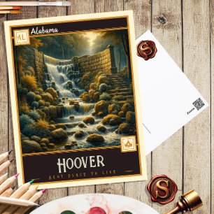 Hoover, Alabama Antiek Briefkaart