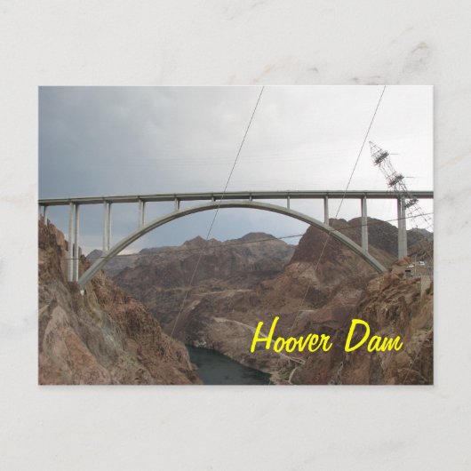 Hoover Dam Bridge Briefkaart (Voorkant)