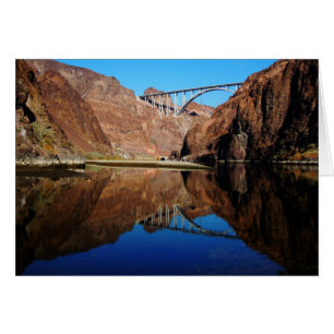 Hoover Dam Bypass Memorial Bridge Blank Kaart Hori