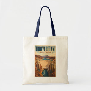 Hoover Dam Energiecentrale Illustratie Reis Kunst Tote Bag