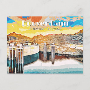 Hoover Dam Feestdagenkaart
