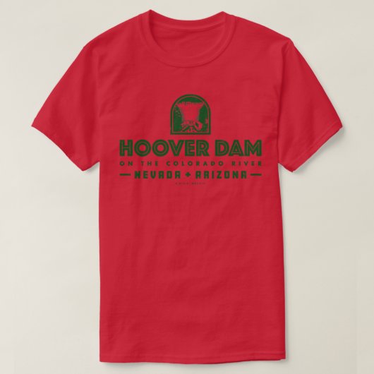 Hoover Dam Green T-shirt (Design voorkant)