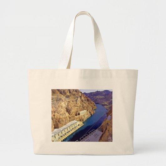 Hoover Dam in Arizona Grote Tote Bag (Voorkant)