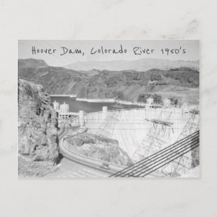 Hoover Dam Mid-Century Briefkaart
