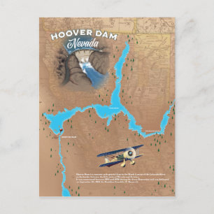 Hoover Dam Nevada kaart