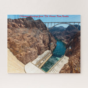 Hoover Dam Nevada.Kerstgroeten Legpuzzel