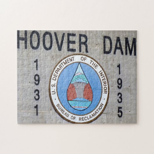 Hoover Dam Nevada. Legpuzzel (Horizontaal)