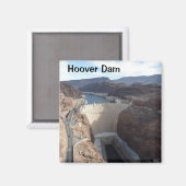 Hoover Dam Nevada Photo Magnet Lake Mead (Recto/Verso)