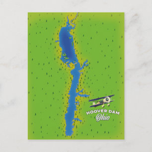 Hoover Dam Ohio Cartografische Kaart