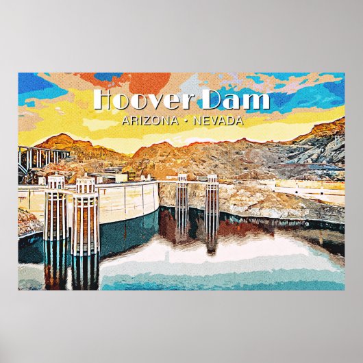 Hoover Dam Poster (Voorkant)