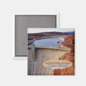 Hoover Dam Voyage Souvenir Magnet frigo (Recto/Verso)