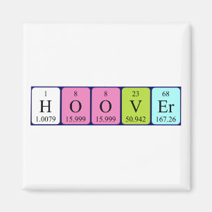 Hoover periodiek lijstnaam magnet magneet