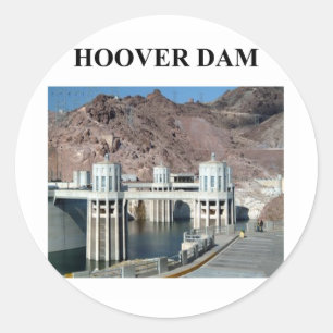 hooverdam ronde sticker