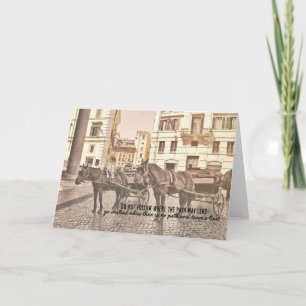 HOOVES OP COBBLESTONE WENSKAART BEDANKKAART