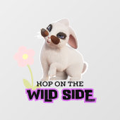 Hop aan de wilde kant raamsticker (Vel)