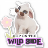 Hop aan de wilde kant sticker (Voorkant)